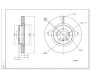 Диск гальмівний /P/DB W164 ML 280-320CDI 05- OEM 250240 (фото 1)