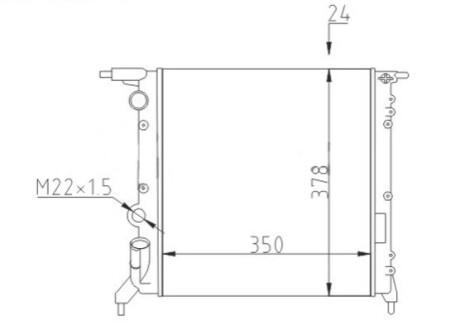 CHLODNICA CLIO RL,RN,RT 1.2 90- OEM 600198