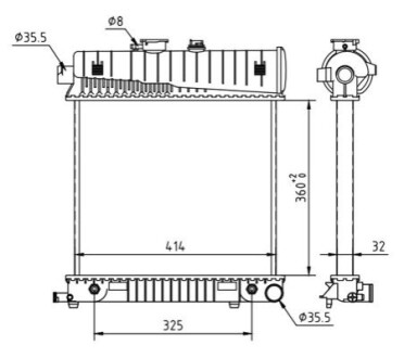 CHLODNICA DB 202 180C 93- OEM 605987