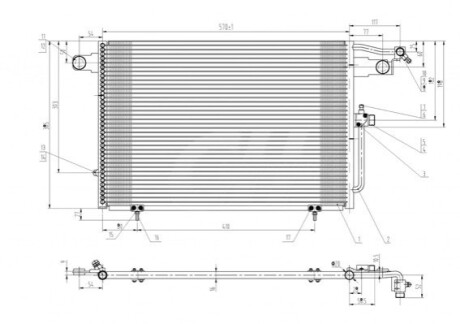 CHLODNICA DO KLIMAT.AUDI 100 92-94 OEM 606001