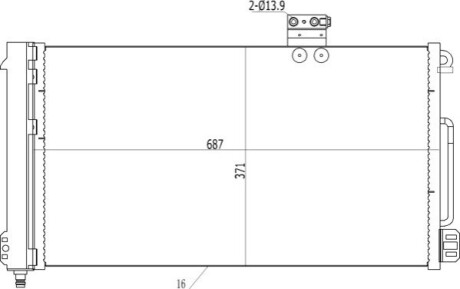 CHLODNICA DO KLIMAT.DB 203 C200 00- OEM 606117