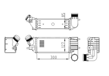 CHLODNICA POWIETRZA CITROEN C5 2.0HDI 01 OEM 607572