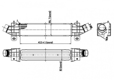 CHLODNICA POWIETRZA MONDEO 2.0TDCI 00- OEM 607883