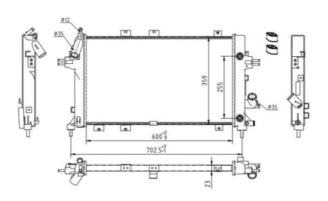 CHLODNICA OPEL ASTRA H 1,9 /AUTO OEM 612359 (фото 1)