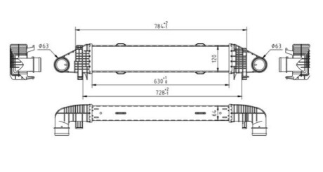 CHLODNICA POWIETRZA C-CLASS W204 07- OEM 612506