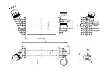 CHLODNICA POWIETRZA DS4 2.0HDI 11- OEM 614059