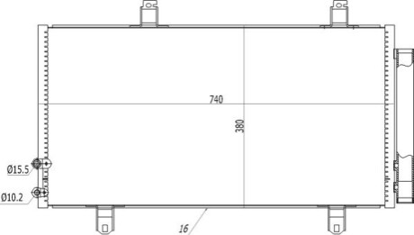 CHLODNICA DO KLIMAT.CAMRY 3.5I V6 07- OEM 614524