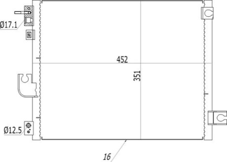 Радиатор кондиционера в сборе OEM 614526