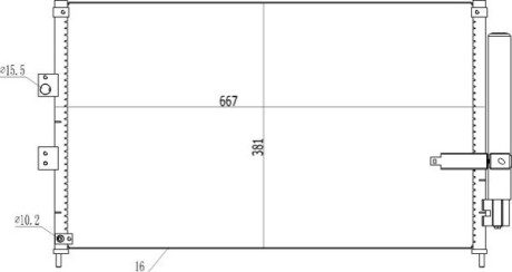 Радиатор кондиционера в сборе OEM 614536