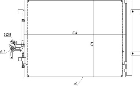 CHLODNICA DO KLIMAT.VOLVO S80 1.6D 06- OEM 614540