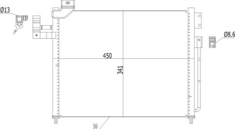 CHLODNICA DO KLIMAT.PREMACY DIESEL 99- OEM 614542