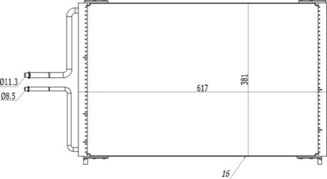 CHLODNICA DO KLIMAT.ESPACE 2.0 16V 96-00 OEM 614543