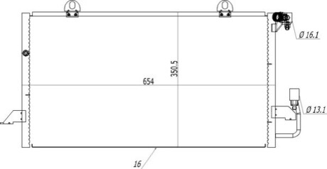 CHLODNICA DO KLIMAT.AUDI 80 91-94 OEM 614544