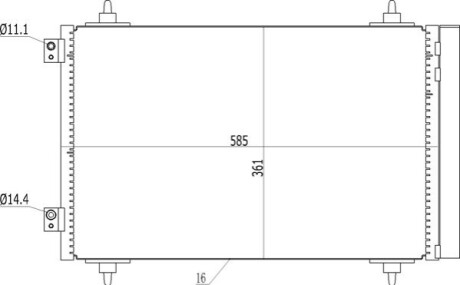 CHLODNICA DO KLIMAT.JUMPY 2.0HDI 07- OEM 614555