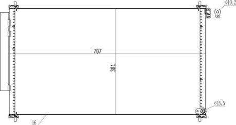 CHLODNICA DO KLIMAT.HONDA CR-V 2.4I 12- OEM 614570