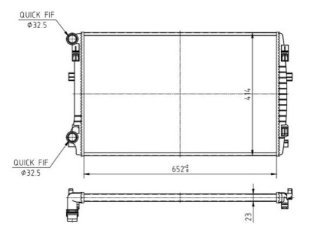 CHLODNICA LEON 1.4TSI 12- OEM 618611