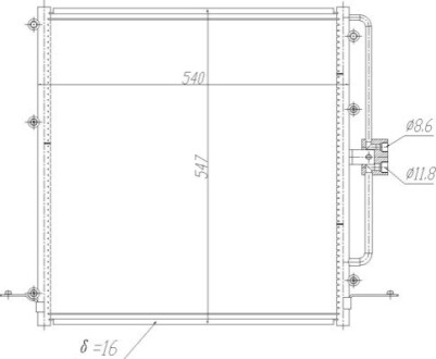 CHLODNICA DO KLIMAT.RANGE ROVER II 94- OEM 619508