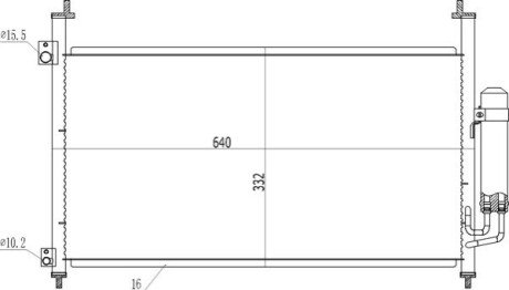 CHLODNICA DO KLIMAT.CIVIC 2.2CDTI 05- OEM 619524