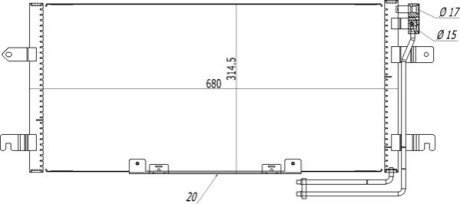 CHLODNICA DO KLIMAT.TRANSPORTER T4 95-04 OEM 619527