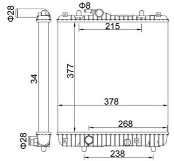 CHLODNICA AGILA 1.0I-1.2I TWINPORT 00- OEM 620255