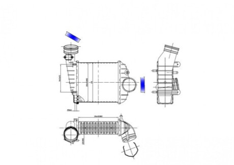 CHLODNICA POWIETRZA VW-PASSAT 00- OEM 620813