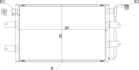 CHLODNICA DO KLIMAT.VW BEETLE 01- OEM 621530