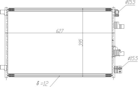 CHLODNICA DO KLIMAT. NISSAN QASHQAI 07- OEM 621620