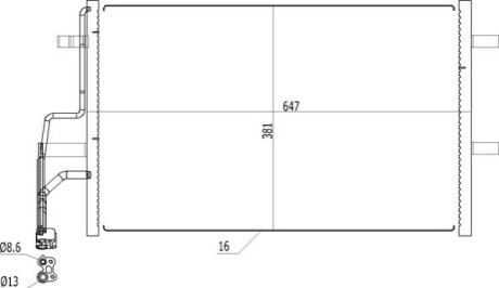 CHLODNICA DO KLIMAT.MAZDA 3 03- OEM 621632