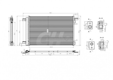 CHLODNICA DO KLIMAT.PEUGEOT 308 07- OEM 621659