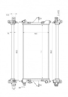 CHLODNICA PEUGEOT BOXER 06- OEM 624516