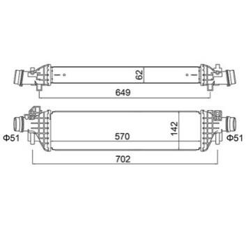 CHLODNICA POWIETRZA MOKKA 1.4 4X4 16- OEM 630312