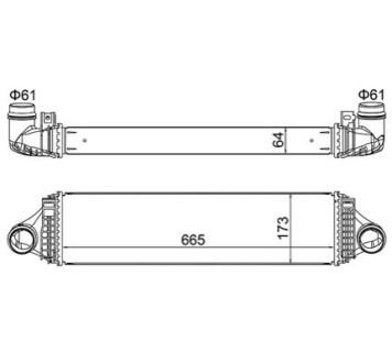 CHLODNICA POWIETRZA VOLVO V40 12- OEM 630317