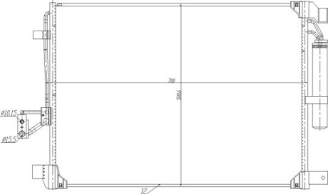 CHLODNICA DO KLIMAT.NISSAN NP300 15- OEM 637011