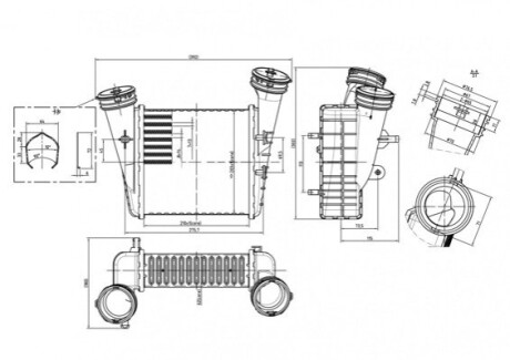 CHLODNICA POWIETRZA PASSAT 2.5TDI 03-05 OEM 637067