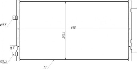 Радиатор кондиционера в сборе OEM 641068