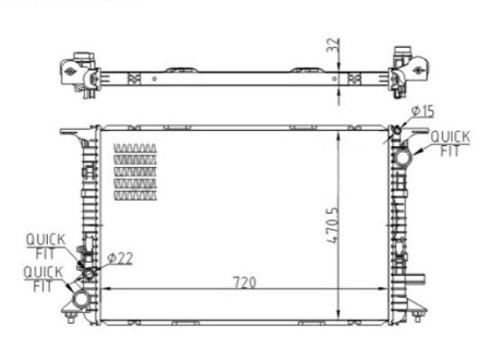 CHLODNICA AUDI A8/S8 10- OEM 643021