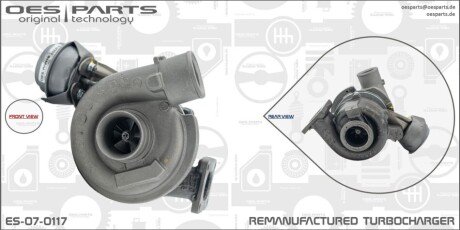 TURBOSPRĘŻARKA IVECO OES PARTS ES070117