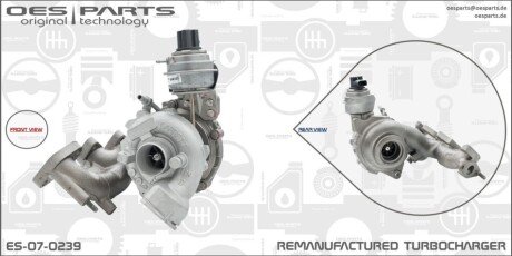 TURBOSPRĘŻARKA CHRYSLER DODGE JEEP OES PARTS ES070239