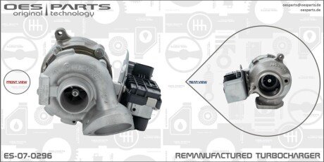 TURBOSPRĘŻARKA BMW OES PARTS ES070296