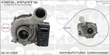 TURBOSPRĘŻARKA AUDI PORSCHE VW OES PARTS ES070426