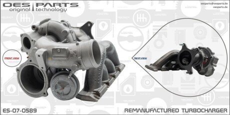 TURBOSPRĘŻARKA AUDI OES PARTS ES070589