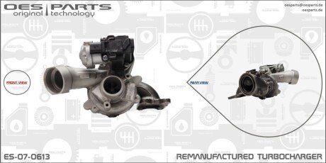 TURBOSPRĘŻARKA VAG OES PARTS ES070613