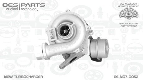 TURBOSPRĘŻARKA RENAULT OES PARTS ESN070052