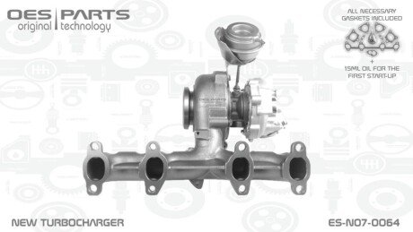 TURBOSPRĘŻARKA SKODA OES PARTS ESN070064