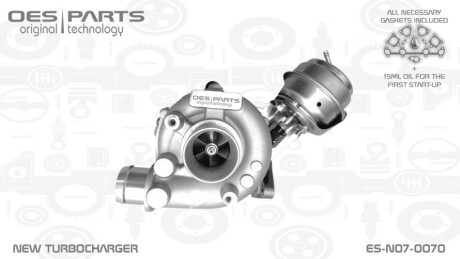 TURBOSPRĘŻARKA VW OES PARTS ESN070070