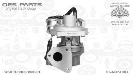 TURBOSPRĘŻARKA CITROEN FIAT OPEL PEUGEOT OES PARTS ESN070183