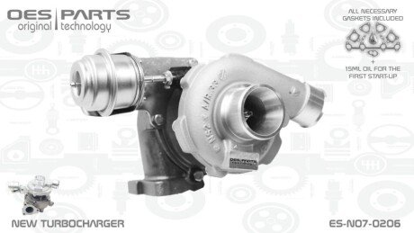 TURBOSPRĘŻARKA HYUNDAI KIA OES PARTS ESN070206