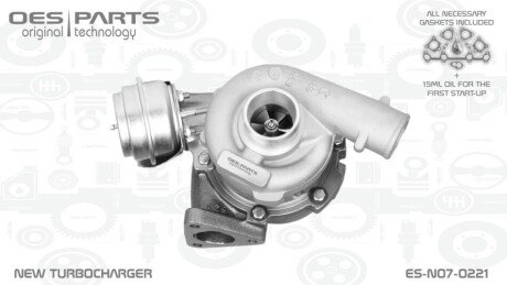 TURBOSPRĘŻARKA BMW FORD OPEL SAAB VOLVO OES PARTS ESN070221