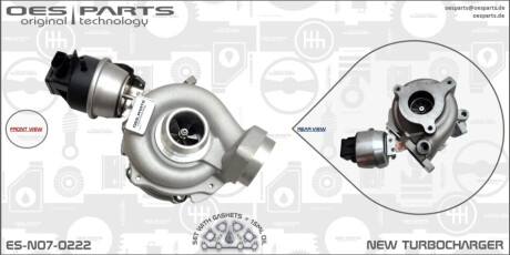 TURBOSPRĘŻARKA AUDI SEAT OES PARTS ESN070222