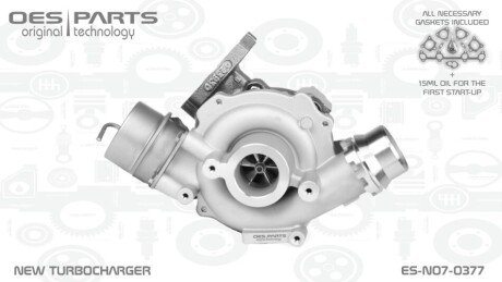 TURBOSPRĘŻARKA DACIA RENAULT MERCEDES NISSAN OES PARTS ESN070377 (фото 1)